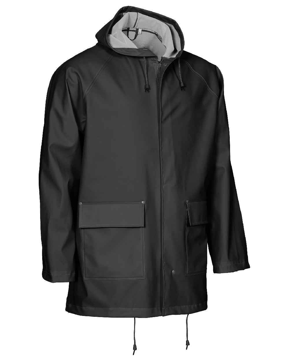 Black Coloured Elka Mens Jacket on construction background 