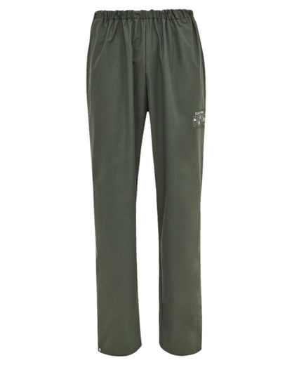 Olive Coloured Elka Mens Pro Waist Trousers on white background 