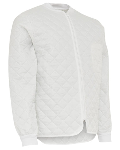 White Coloured Elka Mens Thermal Jacket on white background 
