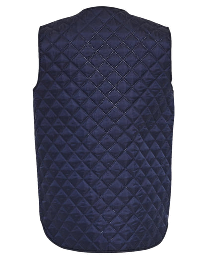 Navy Coloured Elka Mens Thermal Vest on white background 