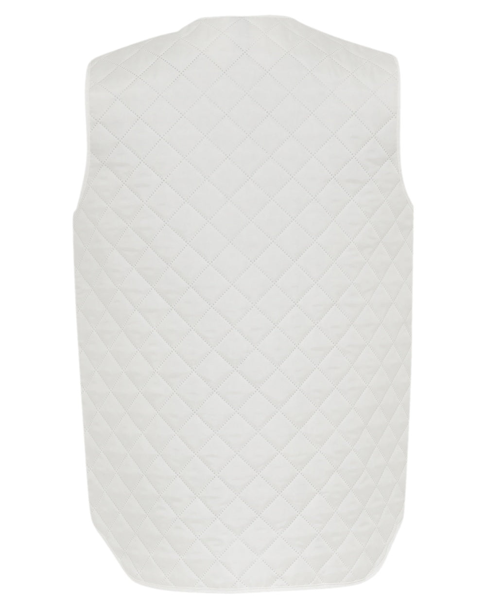 White Coloured Elka Mens Thermal Vest on white background 
