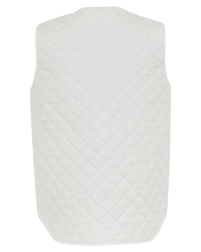 White Coloured Elka Mens Thermal Vest on white background 