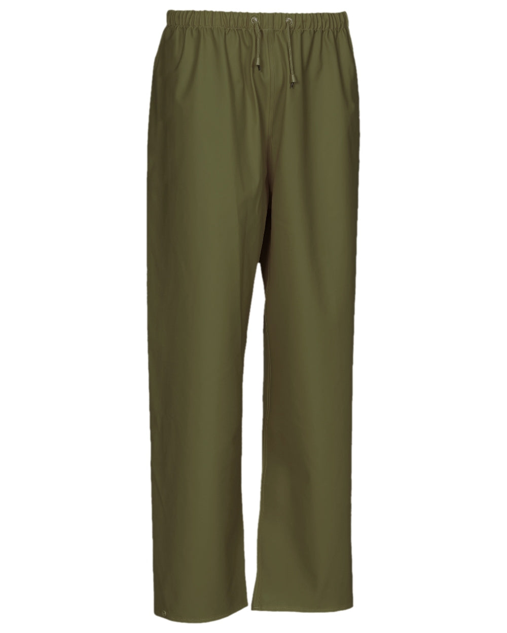 Olive Coloured Elka Mens Waist Trousers on white background 