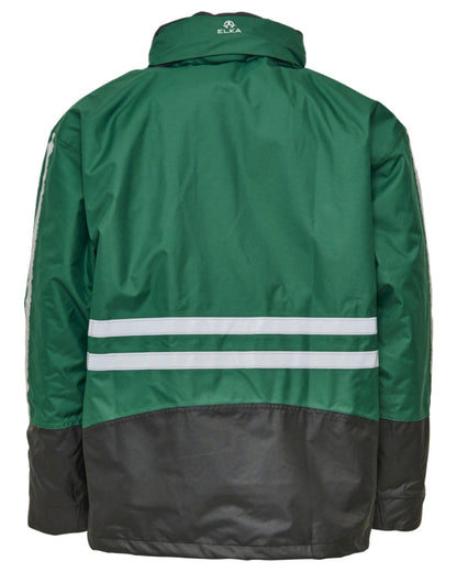 Green Black Coloured Elka Mens Working Xtreme 2-In-1 Jacket on white background 