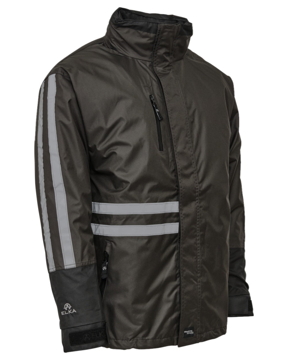 Grey Black Coloured Elka Mens Working Xtreme 2-In-1 Jacket on white background 