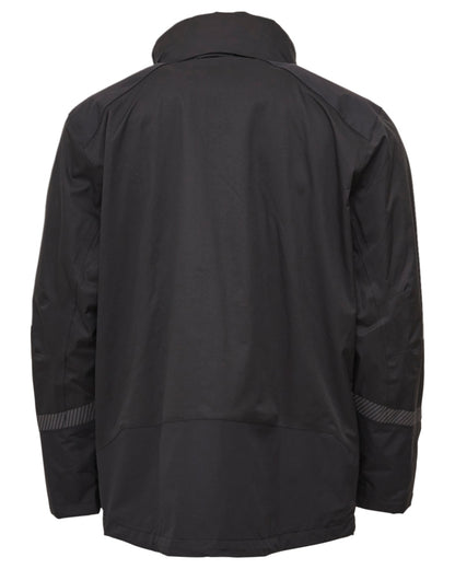Black Coloured Elka Mens Working Xtreme Stretch Jacket on white background 