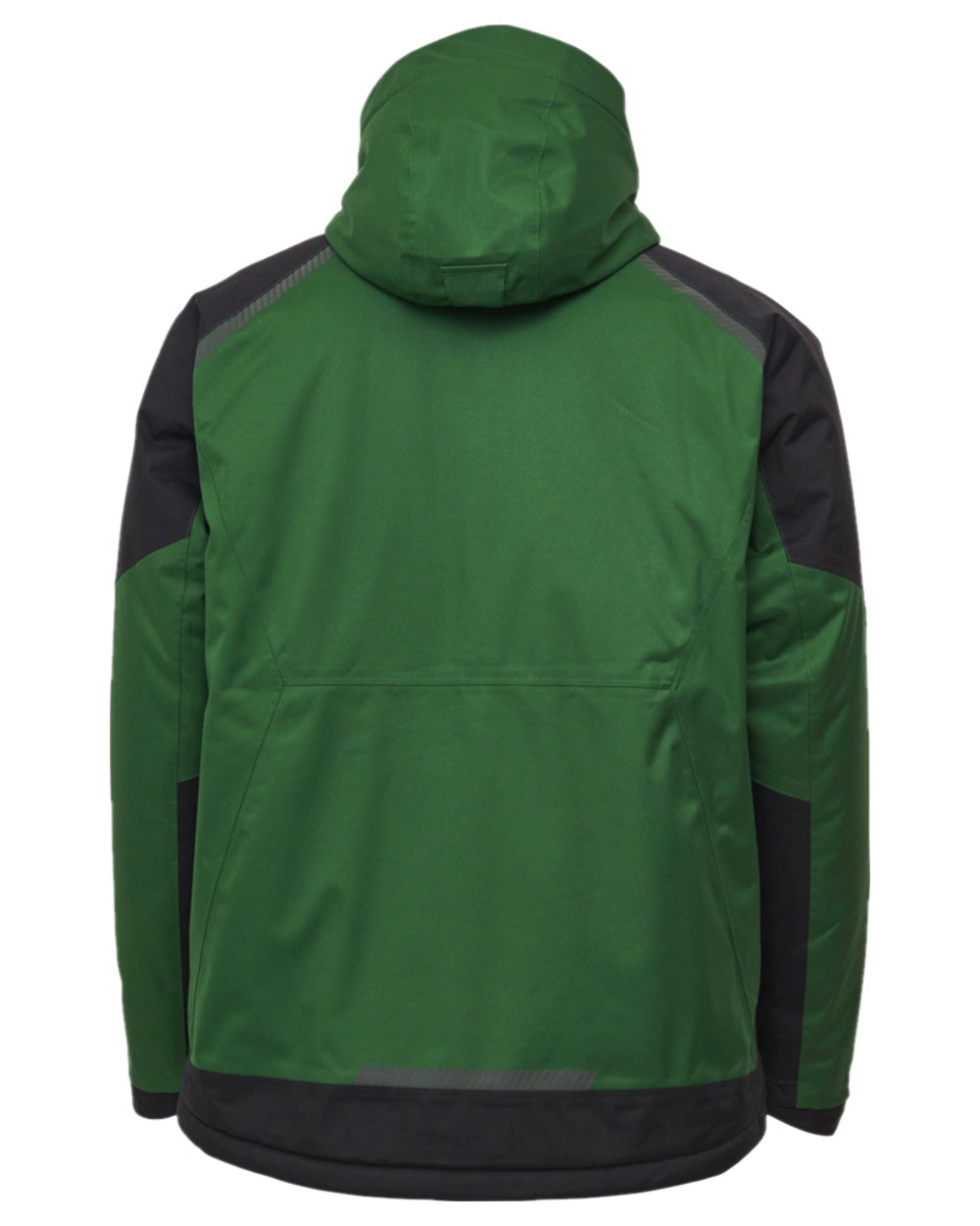 Green Black Coloured Elka Mens Working Xtreme Stretch Winter Jacket on white background 