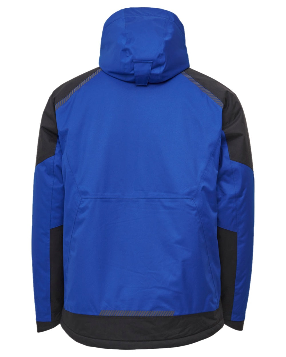 Royal Blue Black Coloured Elka Mens Working Xtreme Stretch Winter Jacket on white background 