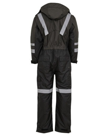 Grey Black Coloured Elka Mens Working Xtreme Winter Thermal Coverall on white background 