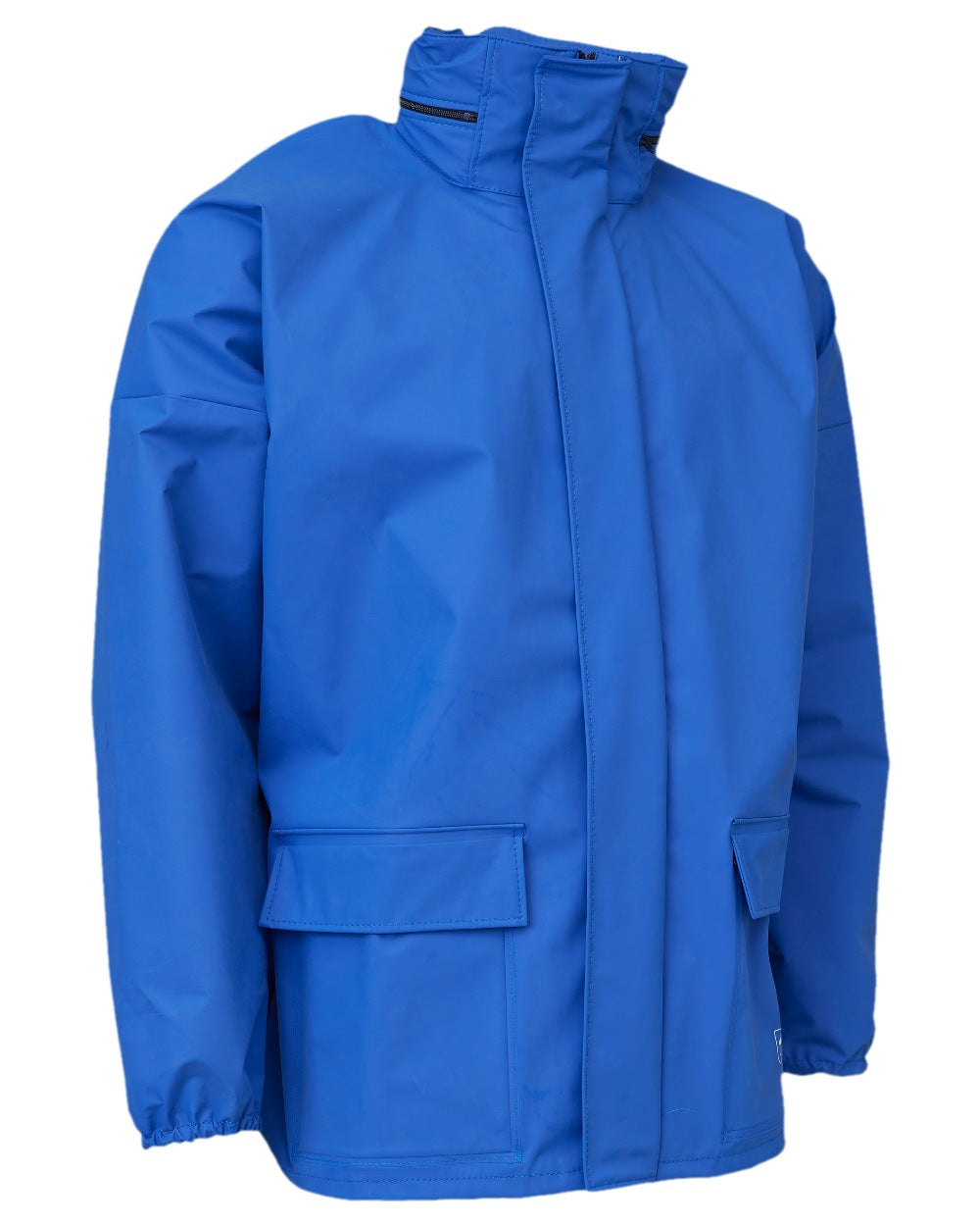 Cobalt Coloured Elka Professional Jacket on white background 