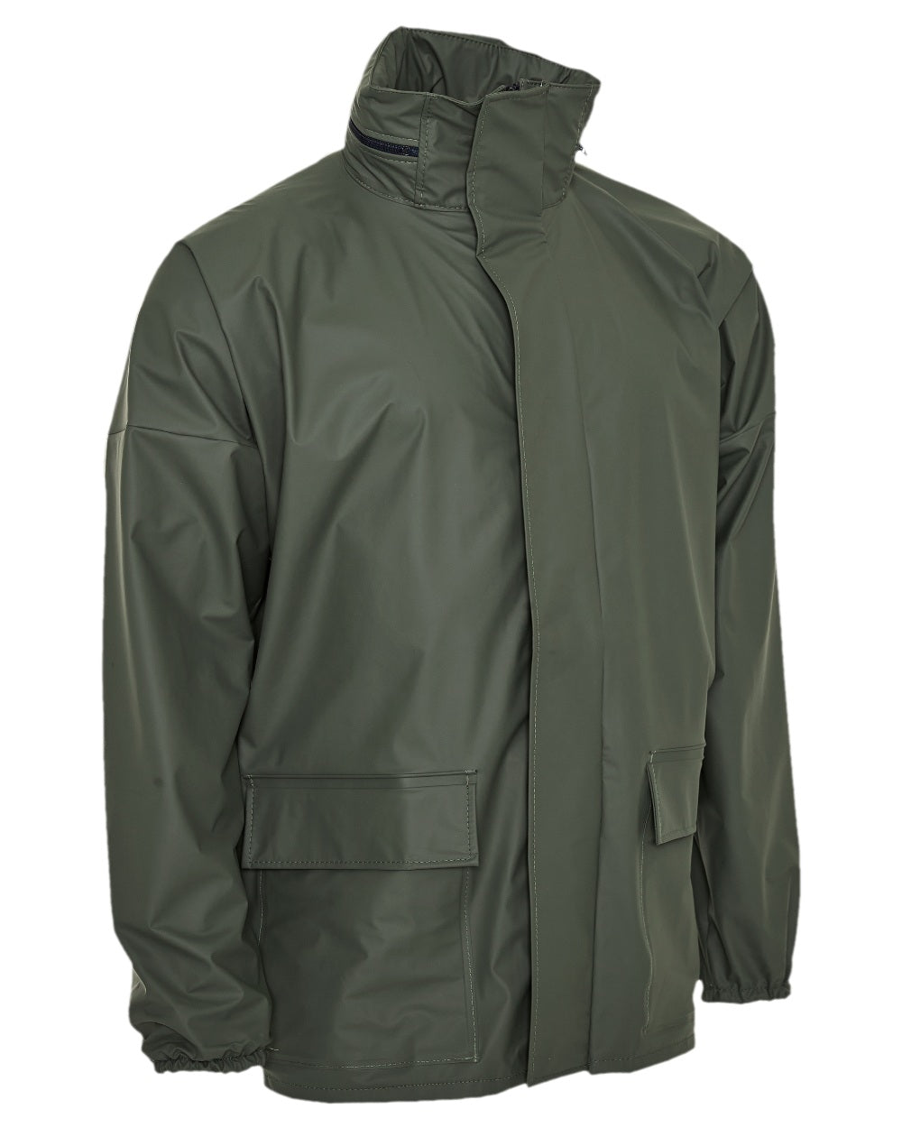 Olive Coloured Elka Professional Jacket on white background 