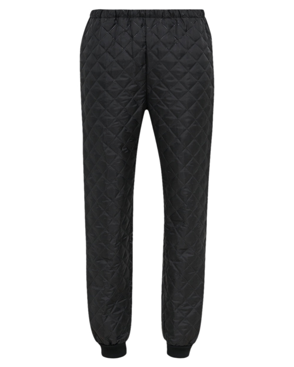 Black Coloured Elka Womens Thermal Trousers on white background 