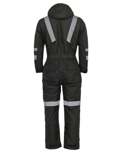 Grey Black Coloured Elka Womens Working Xtreme Winter Thermal Coverall on white background 
