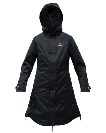 Black coloured Equidry Childrens Bronte Riding Coat on white background 