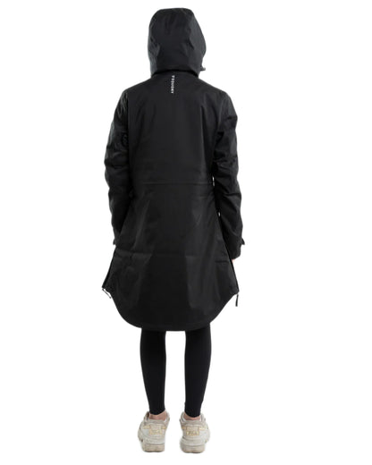 Black coloured Equidry Childrens Bronte Riding Coat on white background 