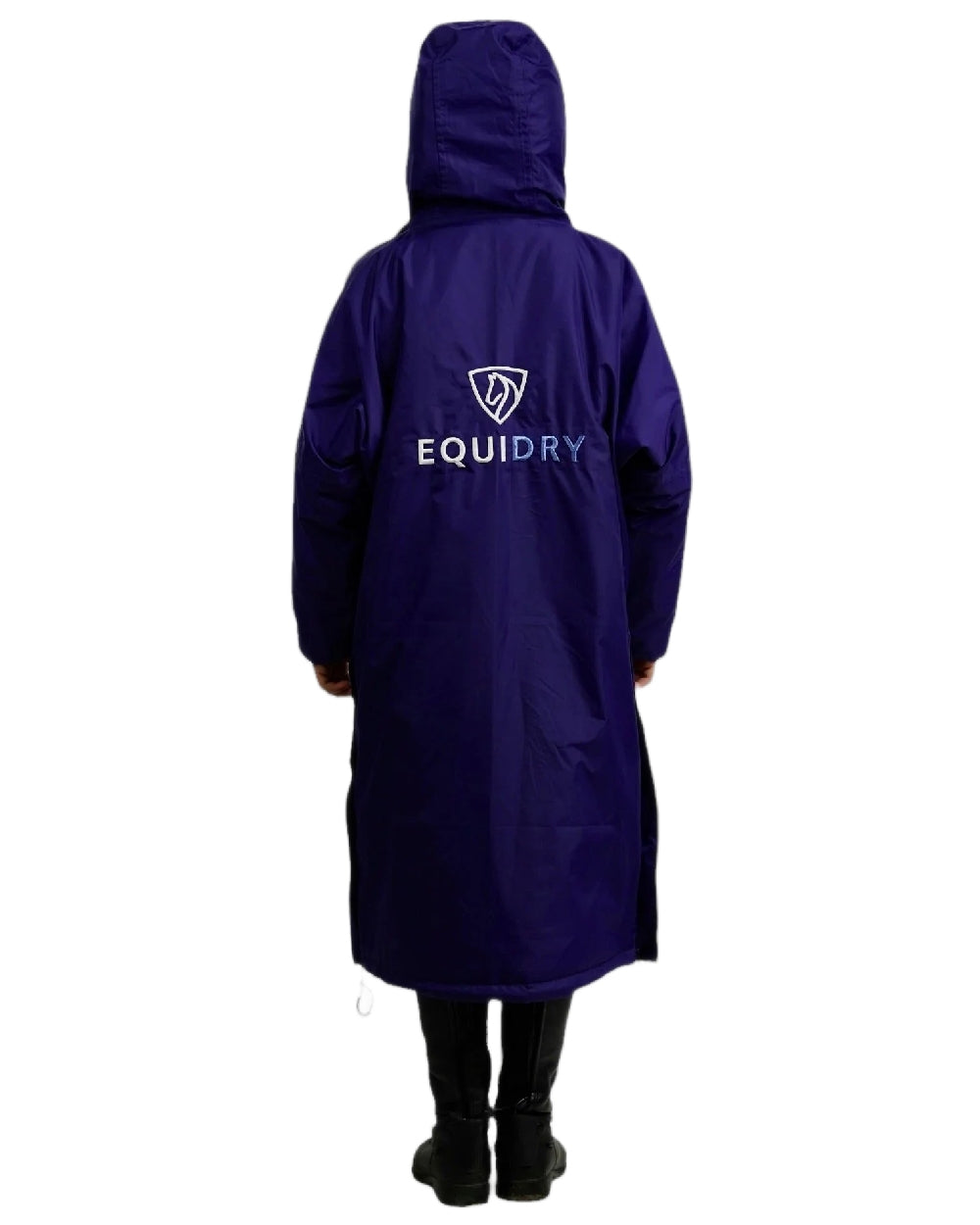 Purple Lilac Coloured Equidry Childrens Evolution Thick Fleece Hood on white background 