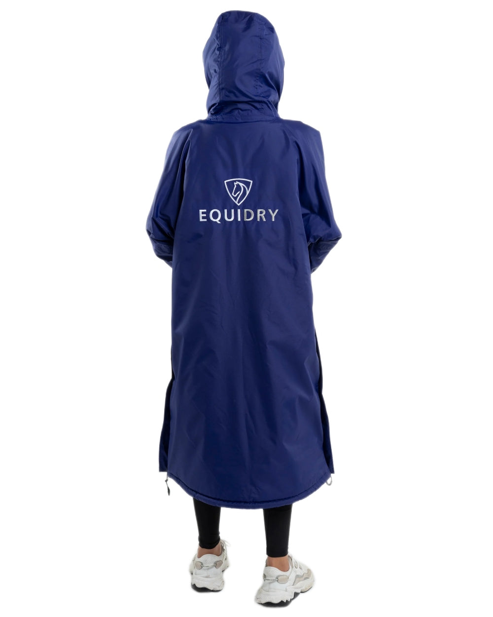 Purple Coloured Equidry Childrens Evolution Thick Fleece Hood on white background 
