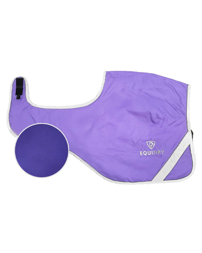 Violet Purple coloured Equidry Waterproof Lite Fleece Lined Exercise Sheet on white background 