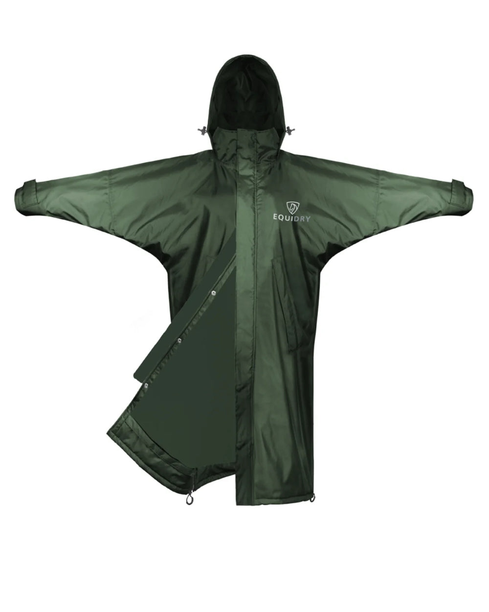 Black Forest Green coloured Equidry Mens Equimac Evolution Jacket on white background 