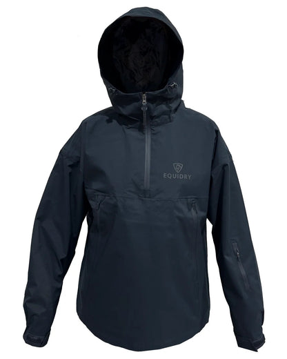 Navy coloured Equidry Mens Storm Smock With Velour Lining on white background 