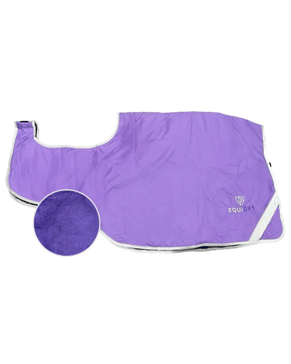 Violet Purple Coloured Equidry Waterproof Thick Fleece Lined Exercise Sheet on white background 