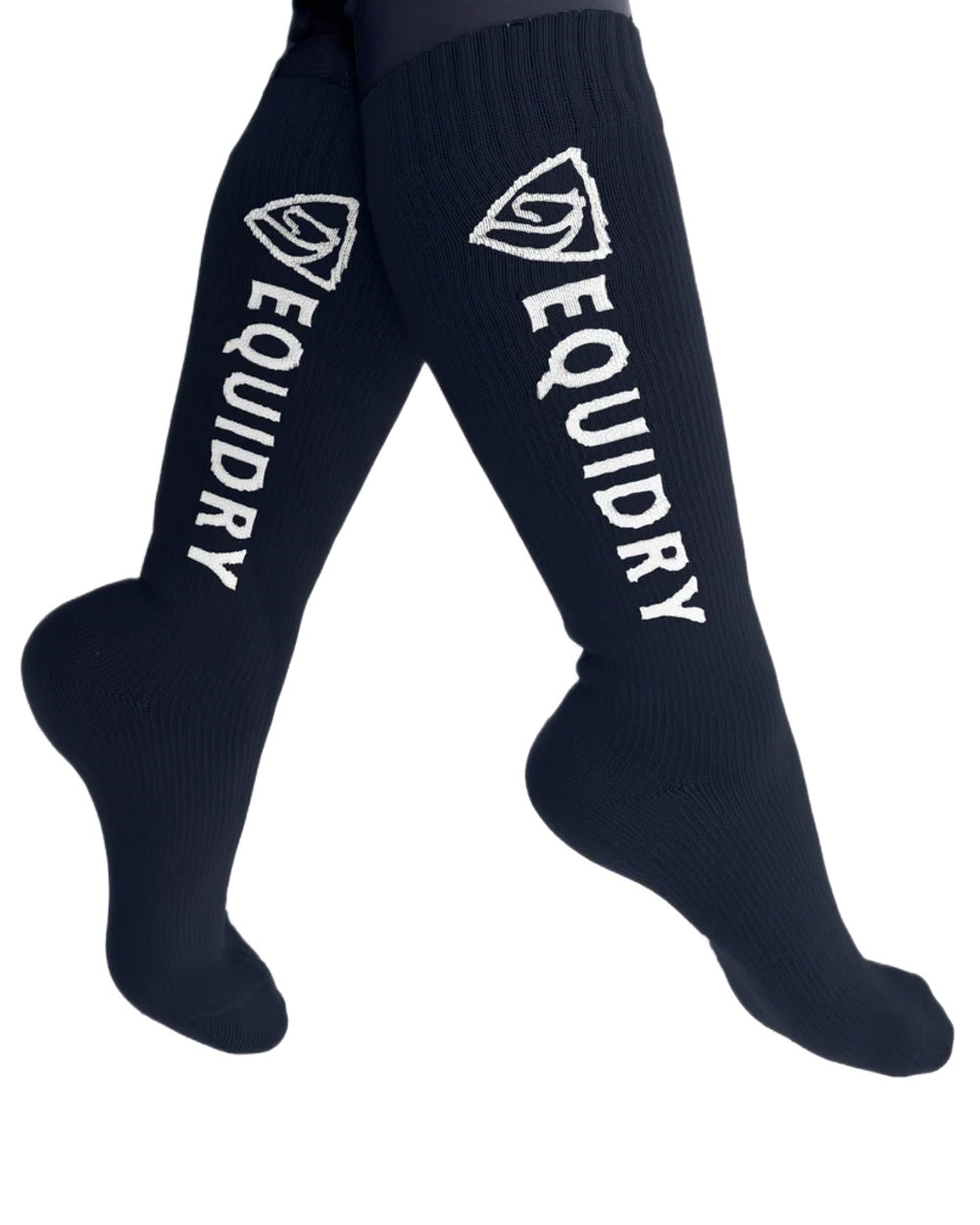 Navy white coloured Equidry Waterproof Socks on white background 