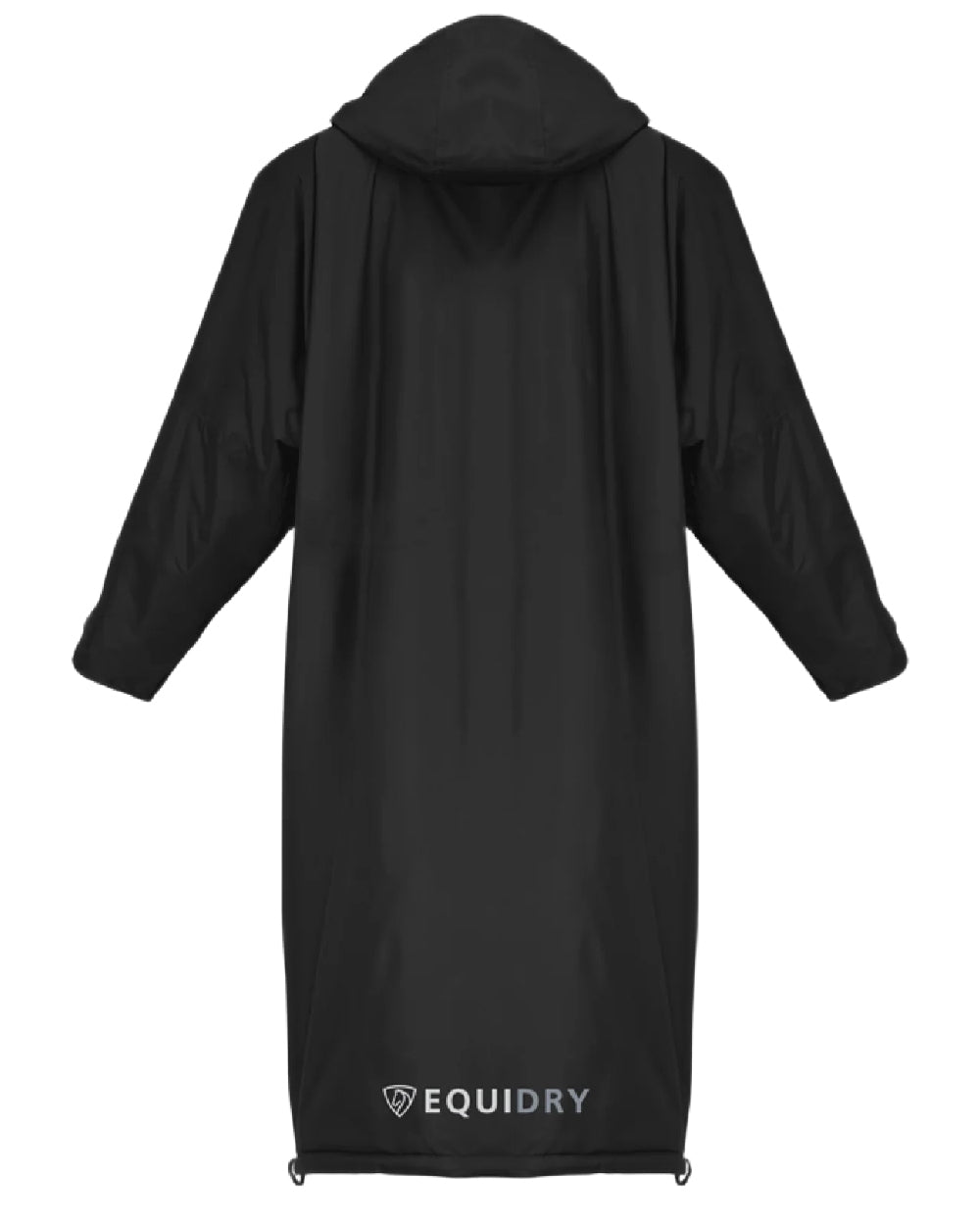 Black coloured Equidry Womens Equimac Evolution Jacket on white background  
