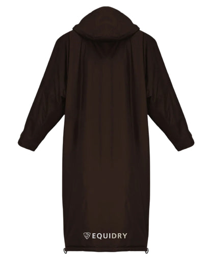 Rich Brown coloured Equidry Womens Equimac Evolution Jacket on white background  