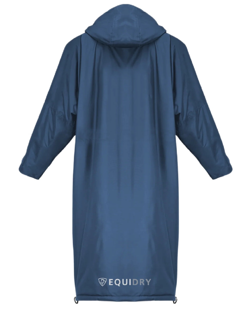 Steel Blue Charcoal coloured Equidry Womens Equimac Evolution Jacket on white background  