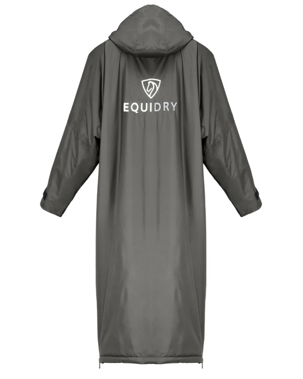 Charcoal Grey coloured Equidry Womens Original All Rounder Waterproof Coat on white background 