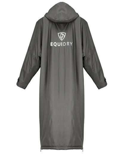Charcoal Grey coloured Equidry Womens Original All Rounder Waterproof Coat on white background 
