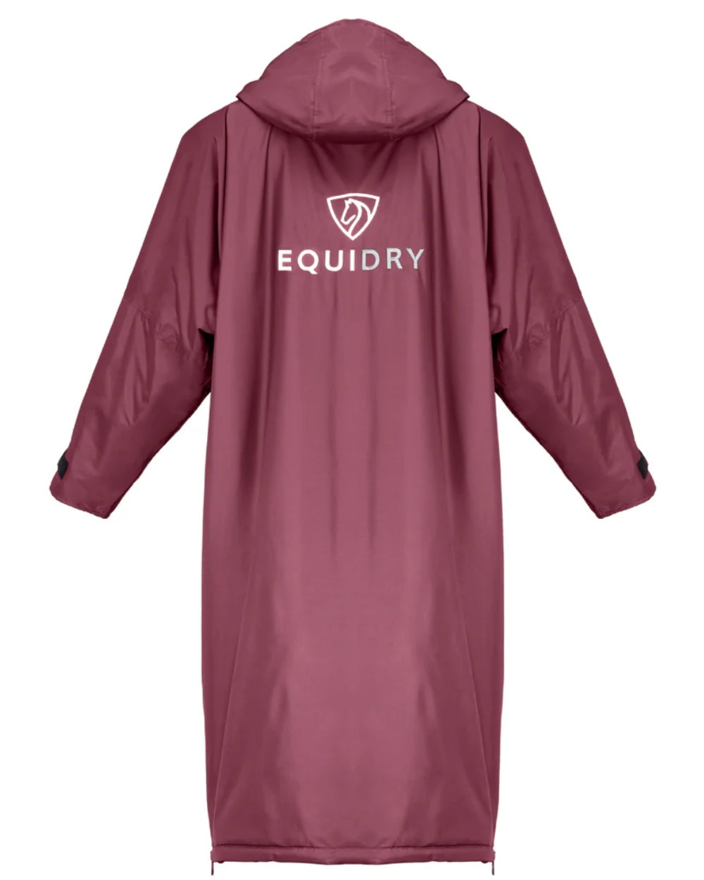 Plum Grey coloured Equidry Womens Original All Rounder Waterproof Coat on white background 