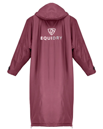 Plum Grey coloured Equidry Womens Original All Rounder Waterproof Coat on white background 