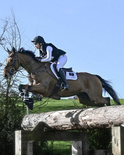 White Reflective Grey Coloured Equidry Womens Water Repellent Base Layer on outdoor background 