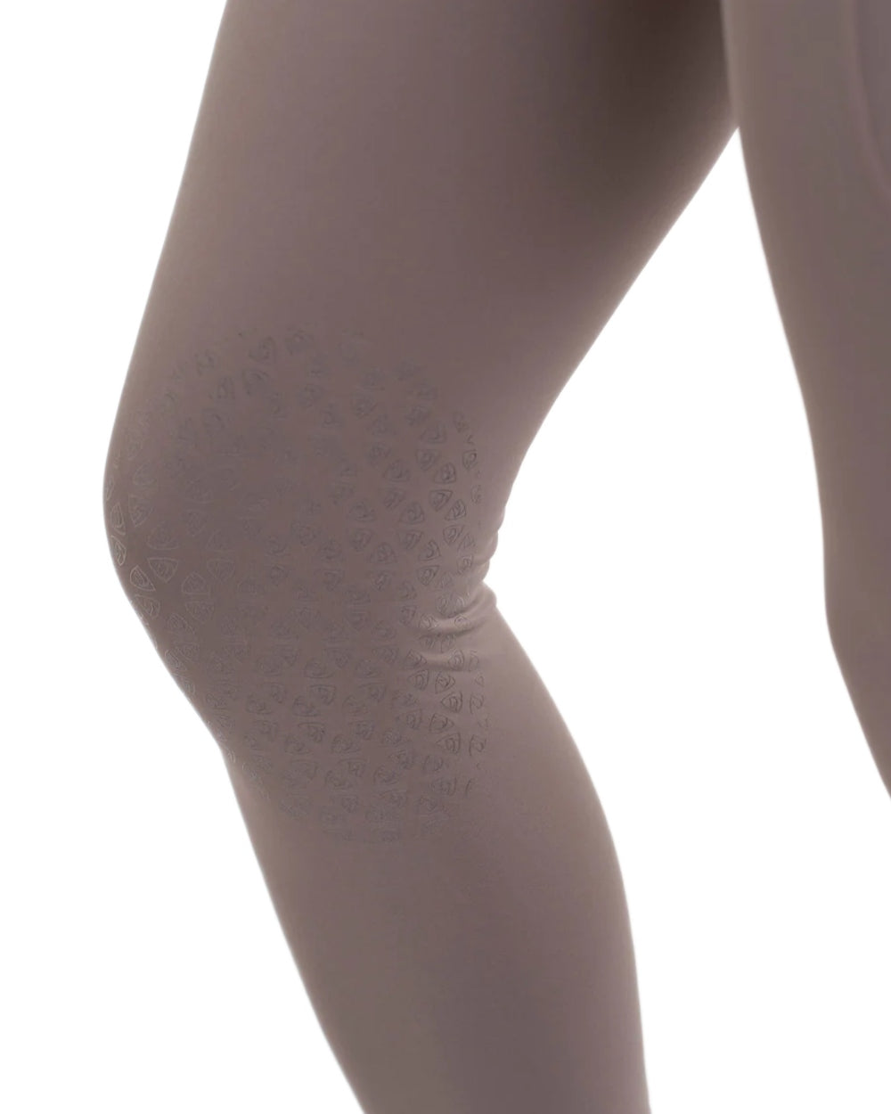 Mocha White coloured Equidry Womens Water Repellent Leggings on white background 