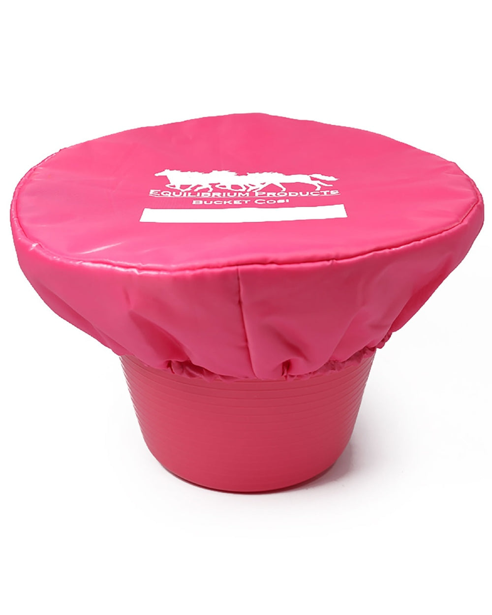 Pink coloured Equilibrium Bucket Cosi on white background 