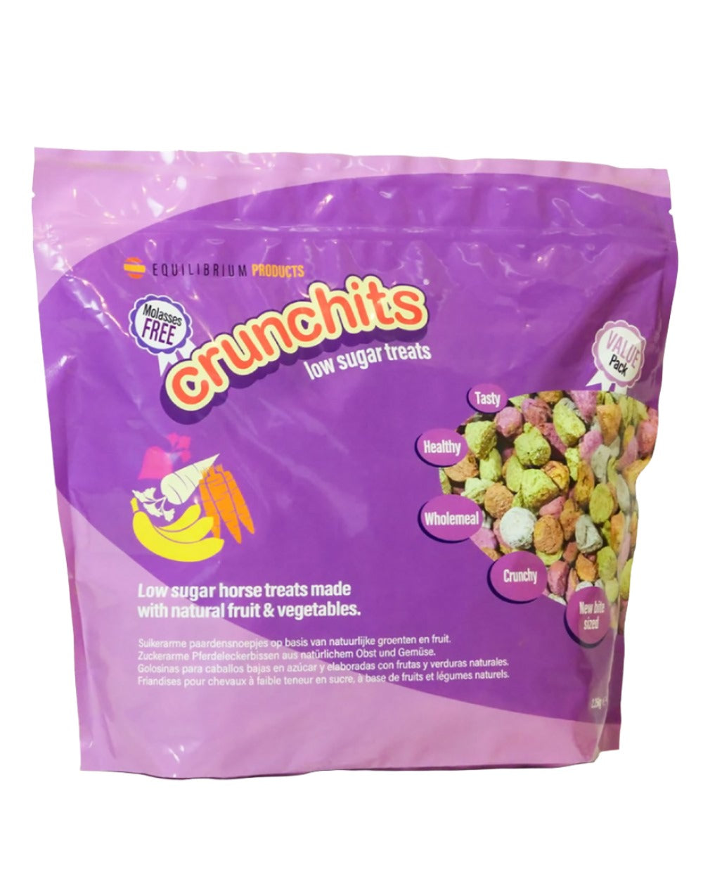 Equilibrium Crunchits Value Bag on white background 