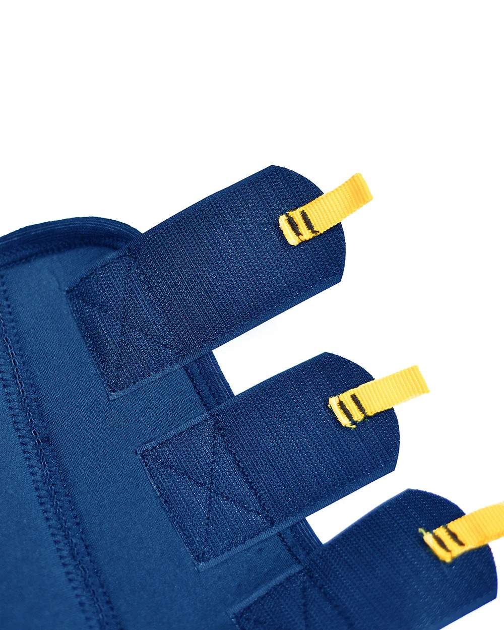 Navy coloured Equilibrium Equi-Chaps Close Contact Chaps on white background 