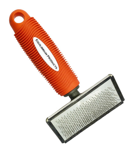 Red coloured Equilibrium Hook Cleaner Brush on white background 
