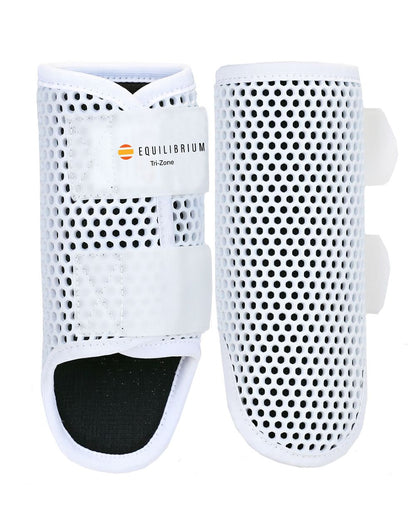 White coloured Equilibrium Tri-Zone Brushing Boots on white background 