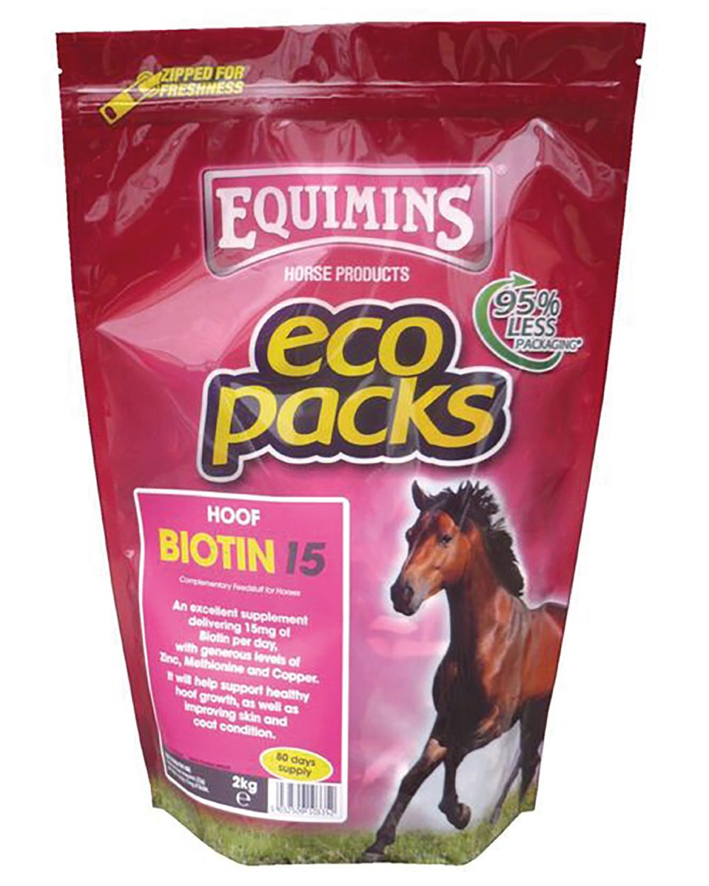 Equimins Biotin 15 2kg on white background