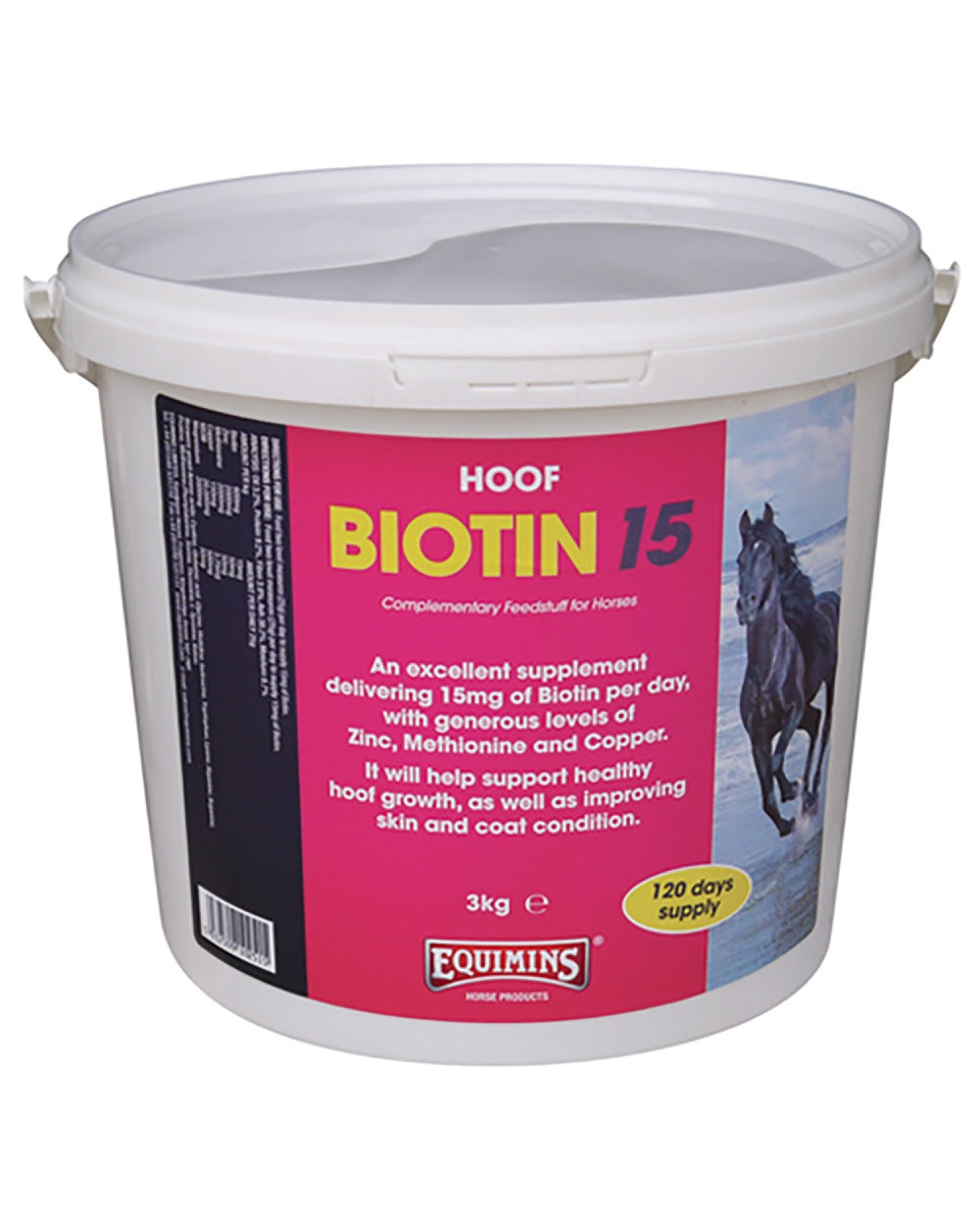 Equimins Biotin 15 3kg on white background