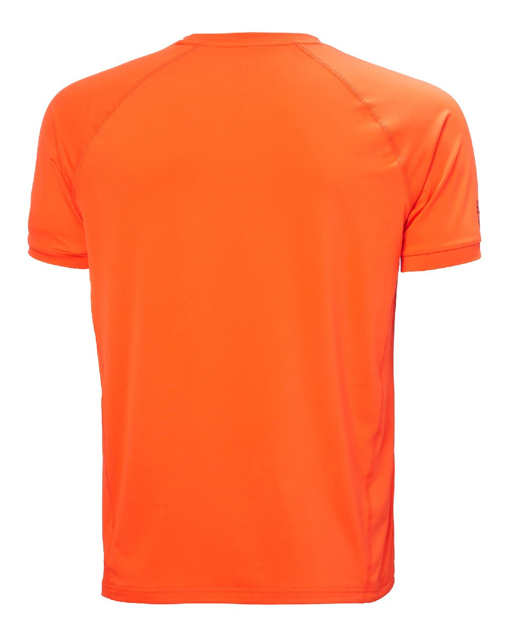 Flame coloured Helly Hansen Mens HP Ocean T-Shirt 2.0 on white background 