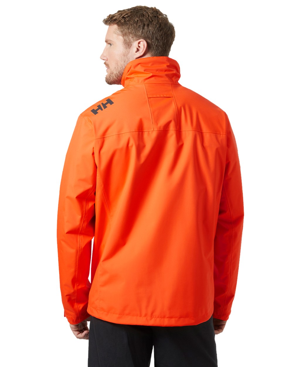 Flame Coloured Helly Hansen Mens Crew Midlayer Jacket 2 On A White Background 