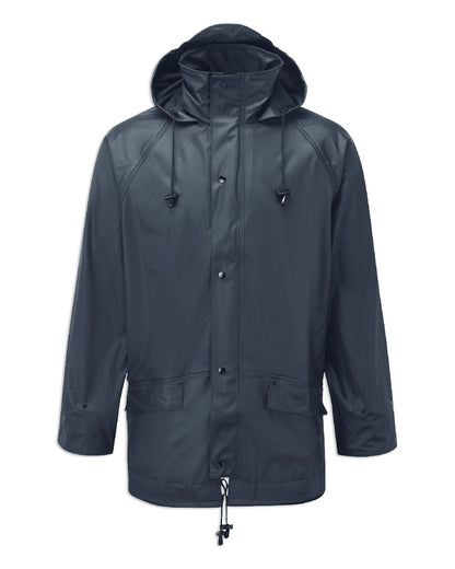 Navy coloured Fort Airflex Fortex Breathable Waterproof Jacket on white background 