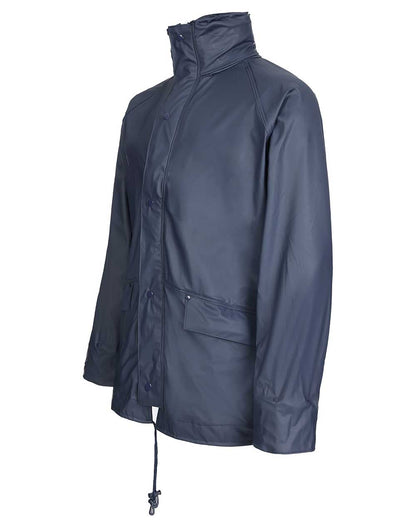 Navy coloured Fort Airflex Fortex Breathable Waterproof Jacket on white background 