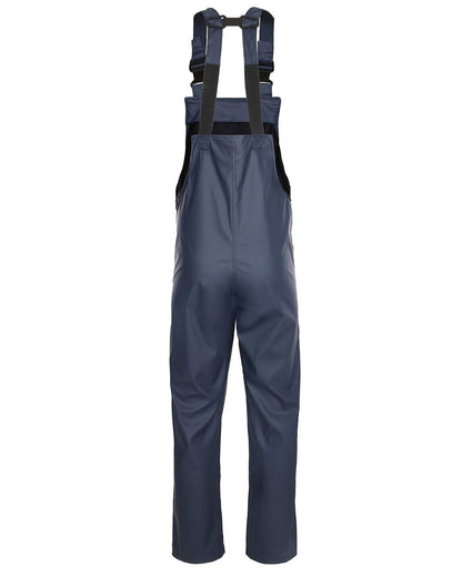 Navy coloured Fort Airflex Waterproof Breathable Bib and Brace Overalls on white background 