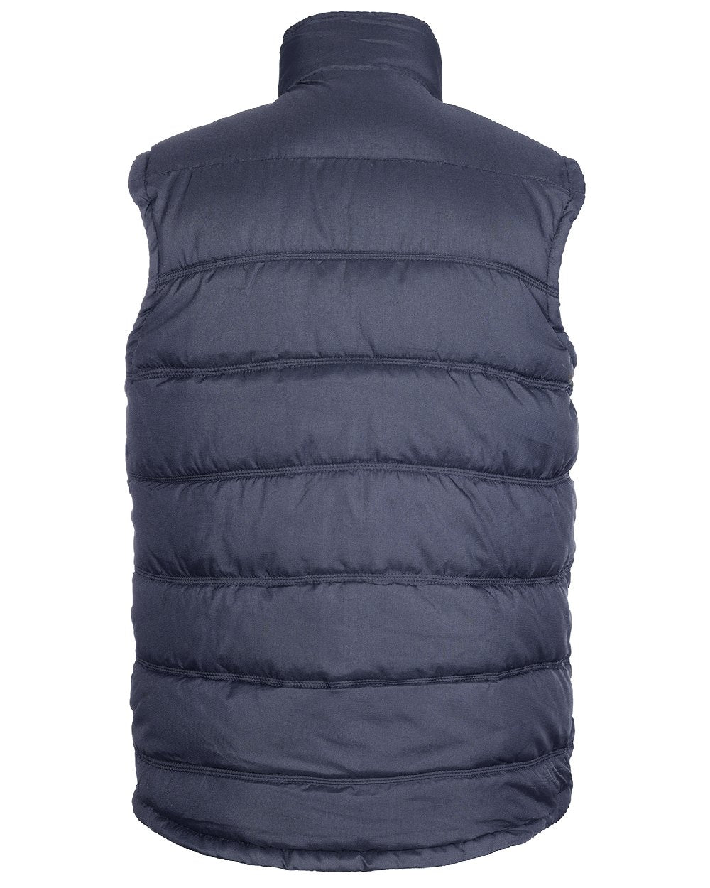 Navy coloured Fort Downham Bodywarmer on white background 