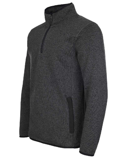 Grey coloured Fort Easton Half Zip Fleece Pullover on white background 