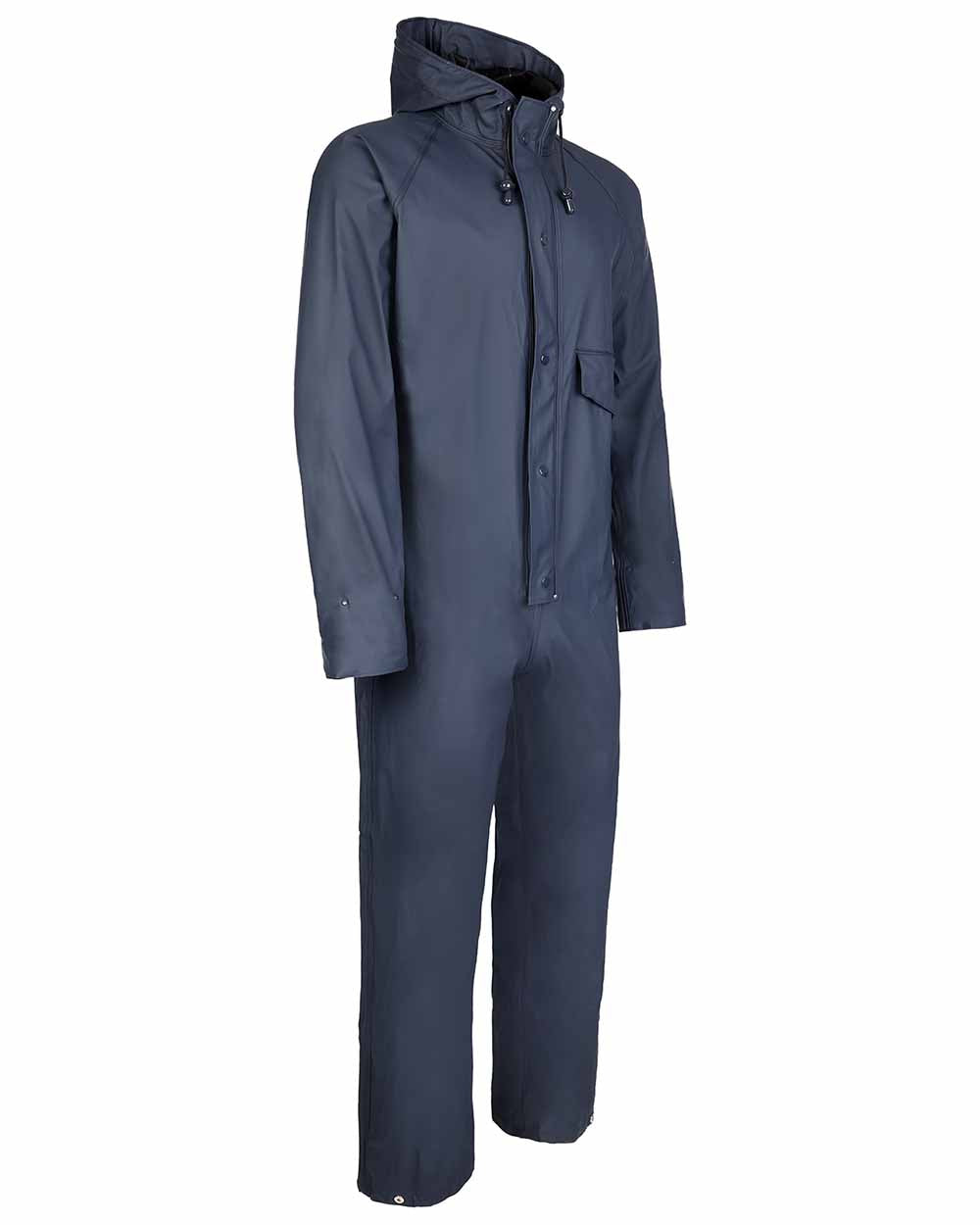 Navy coloured Fort Fortex Flex Coverall on white background 